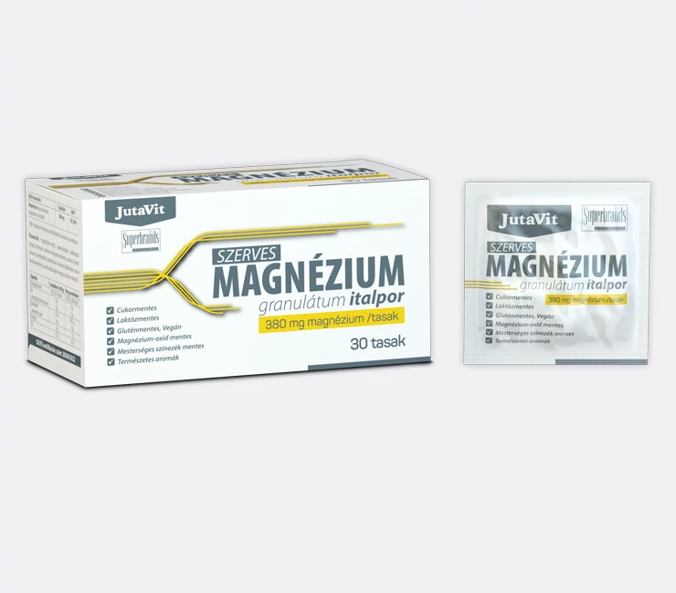 JutaVit Szerves Magnézium granulátum 380mg/tasak - 30 db 