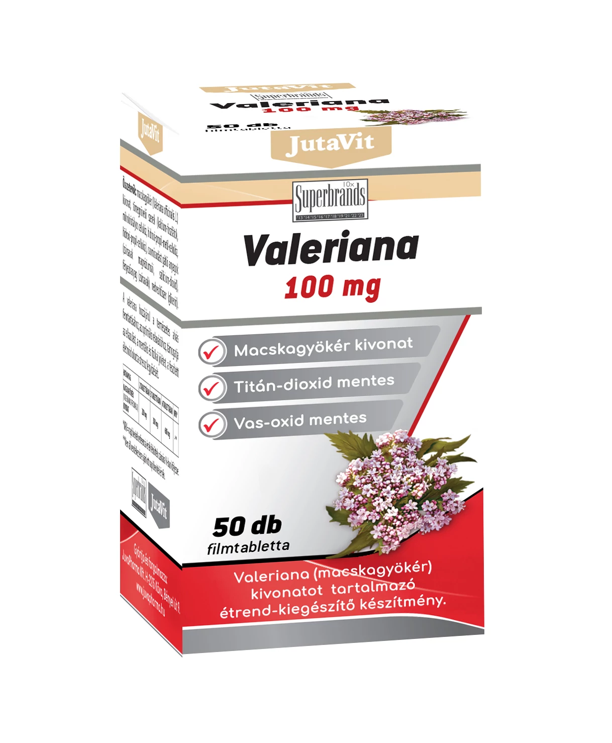 JutaVit Valeriana 100mg tabletta - 50+10 db