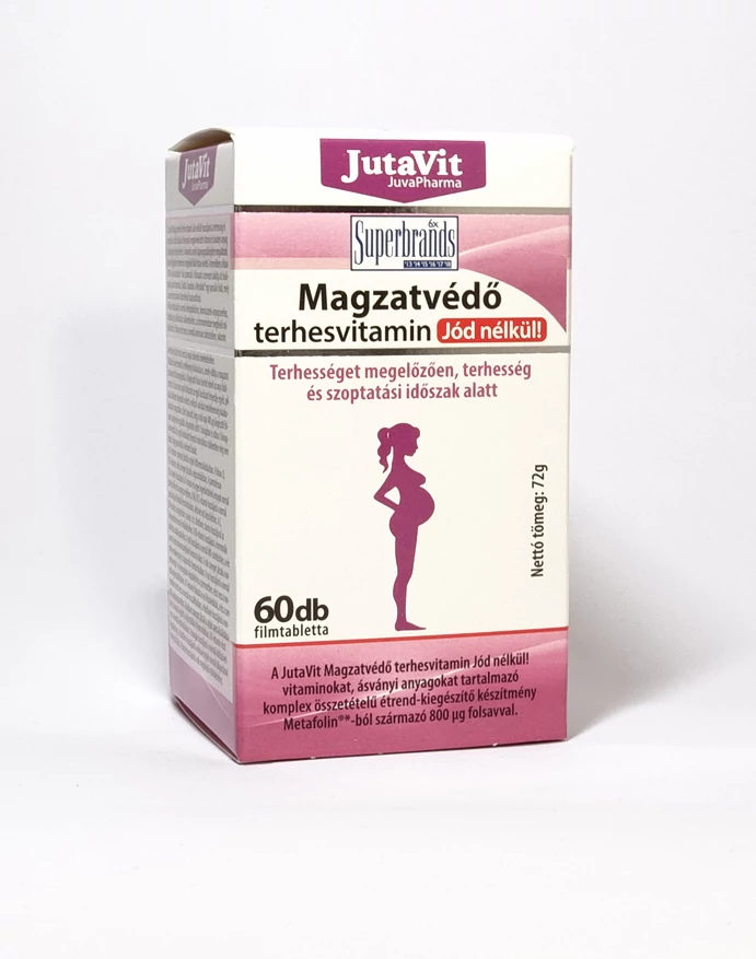 JutaVit Magzatvédő (JÓD nélkül) terhesvitamin - 60 db