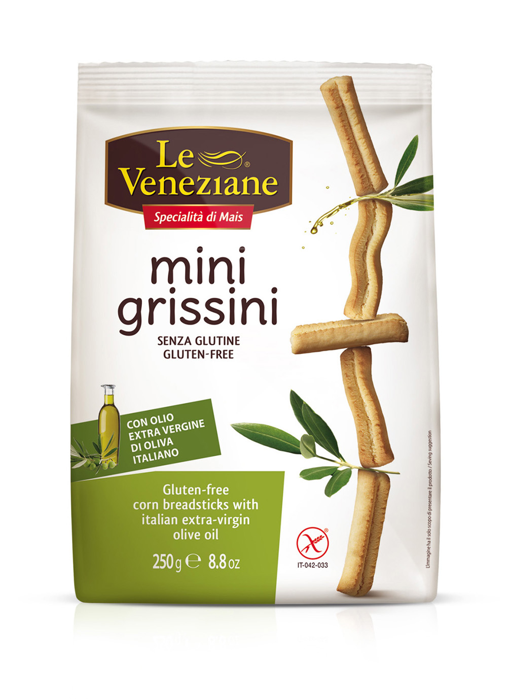 Le Veneziane gluténmentes mini grissini 250 g