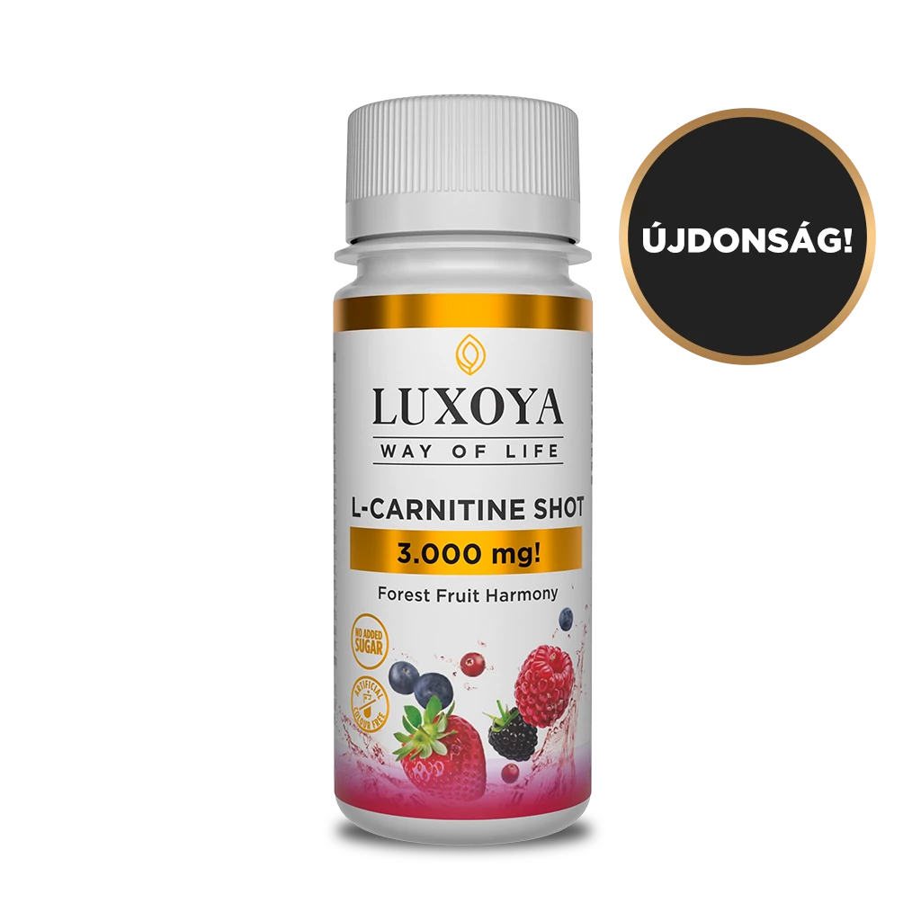 LUXOYA L-CARNITINE SHOT 3.000 mg FOLYÉKONY L-KARNITIN 60 ml, Erdei gyümölcs ízű