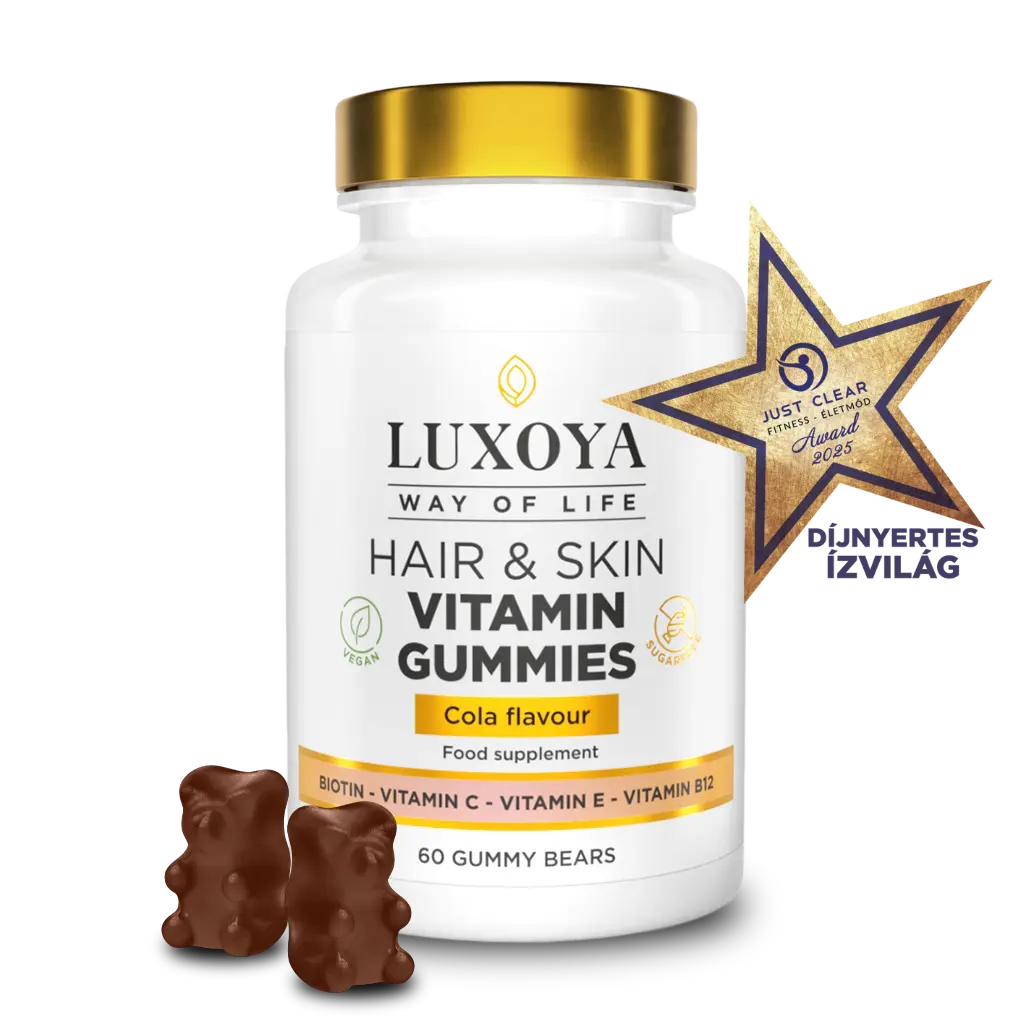 LUXOYA Hair & SKIN VITAMIN GUMMIES - GUMIMACI VITAMIN - 60 db - Kóla ízű