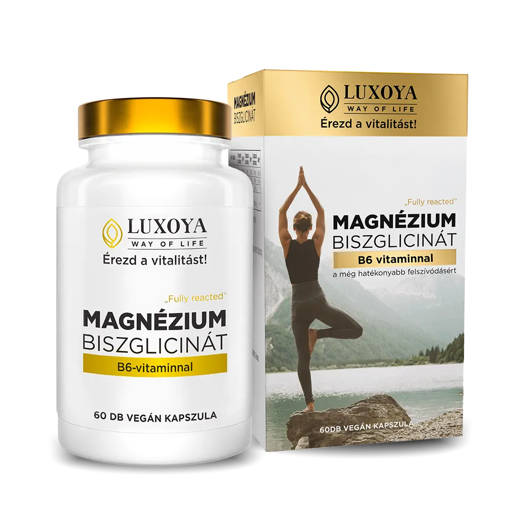 LUXOYA Magnézium-biszglicinát B6-vitaminnal 60 db 