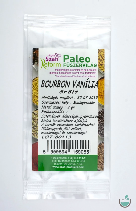Szafi Reform paleo őrölt bourbon vanília 2 g