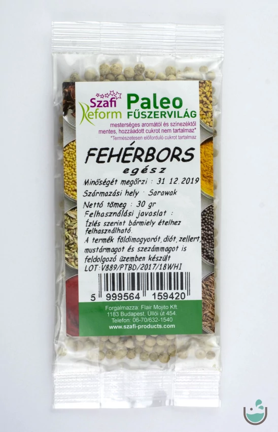 Szafi Reform paleo egész fehérbors 30 g