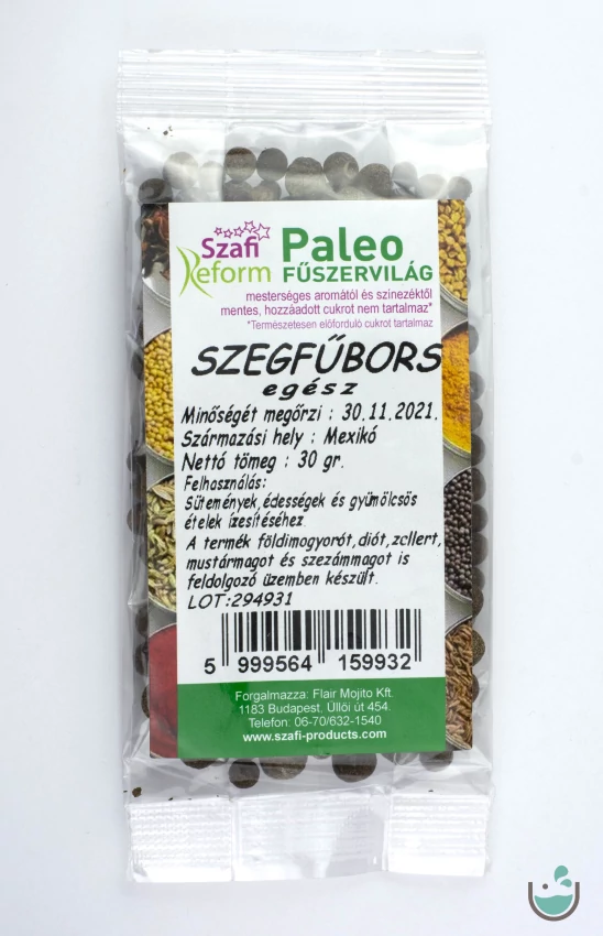Szafi Reform paleo egész szegfűbors 30 g
