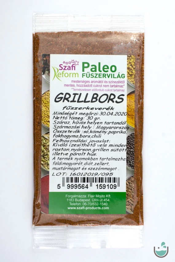 Szafi Reform paleo grillbors fűszerkeverék 30 g