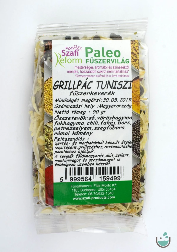 Szafi Reform paleo grillpác tuniszi fűszerkeverék 50 g