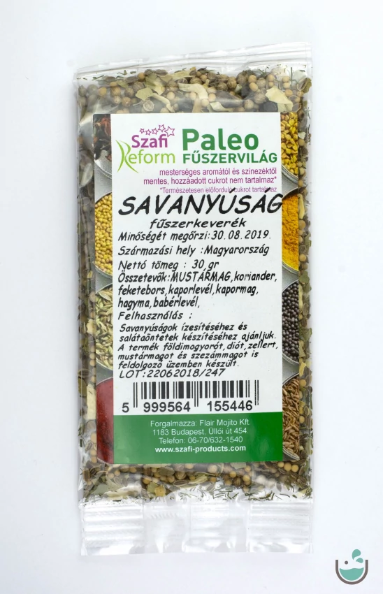 Szafi Reform paleo savanyúság fűszerkeverék 30 g