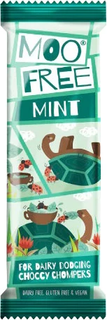 Moo Free Mini moo tejmentes mentolos csokoládé szelet 20 g