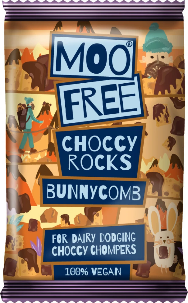 Moo Free Choccy rocks - bunnycomb 35 g