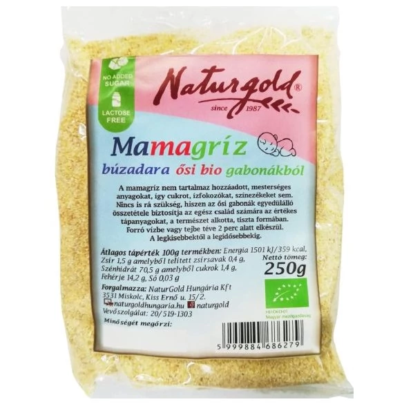 NaturGold Bio mamagríz búzadara ősi gabonákból 250 g