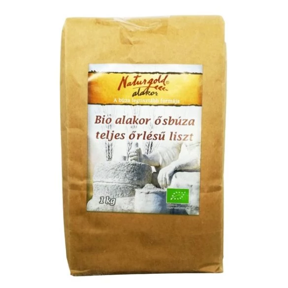 NaturGold Bio alakor ősbúza teljes őrlésű liszt 1 kg