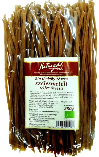 NaturGold Bio tönköly tészta penne teljes őrlésű 250 g