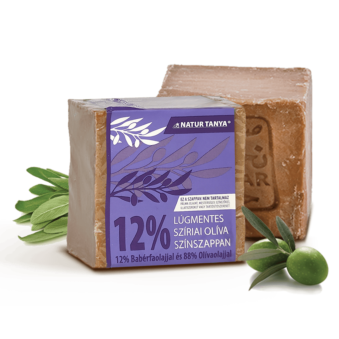 Natur Tanya® Lúgmentes Színszappan - 12% Babérfaolaj és 88% Olívaolaj 200 g