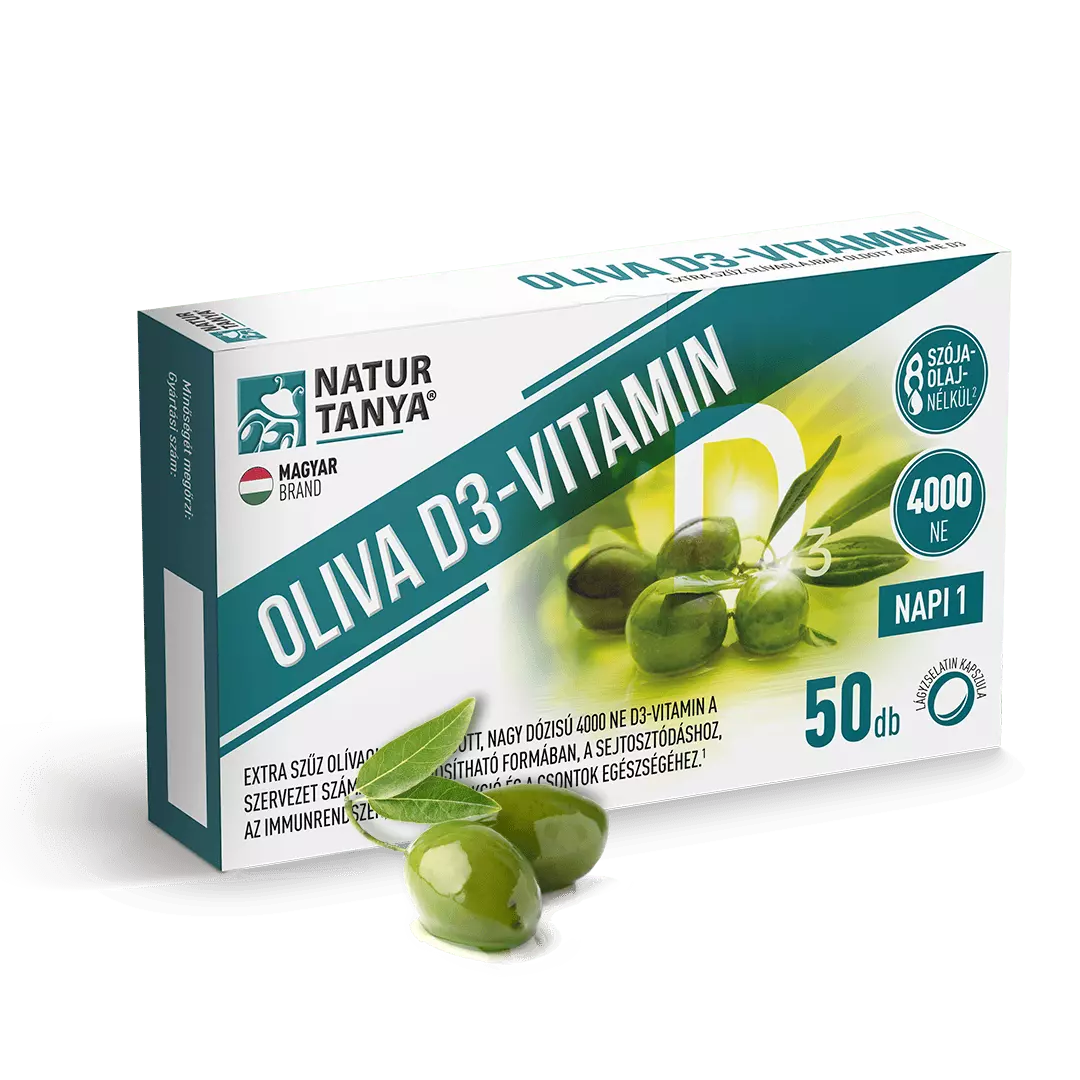 Natur Tanya® OLIVA D3-vitamin 50 db