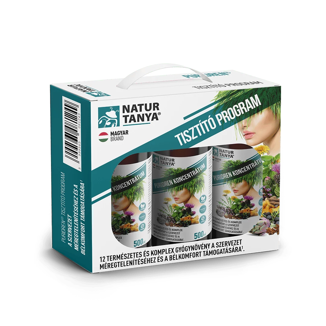 Natur Tanya® Puridren 60 napos Tisztító Program 3x 500 ml