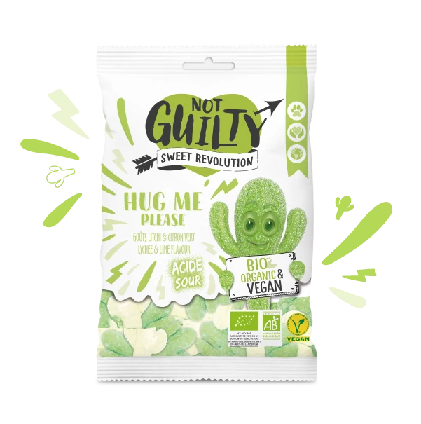 Not Guilty Organikus és vegán savanyú gumicukor 100 g