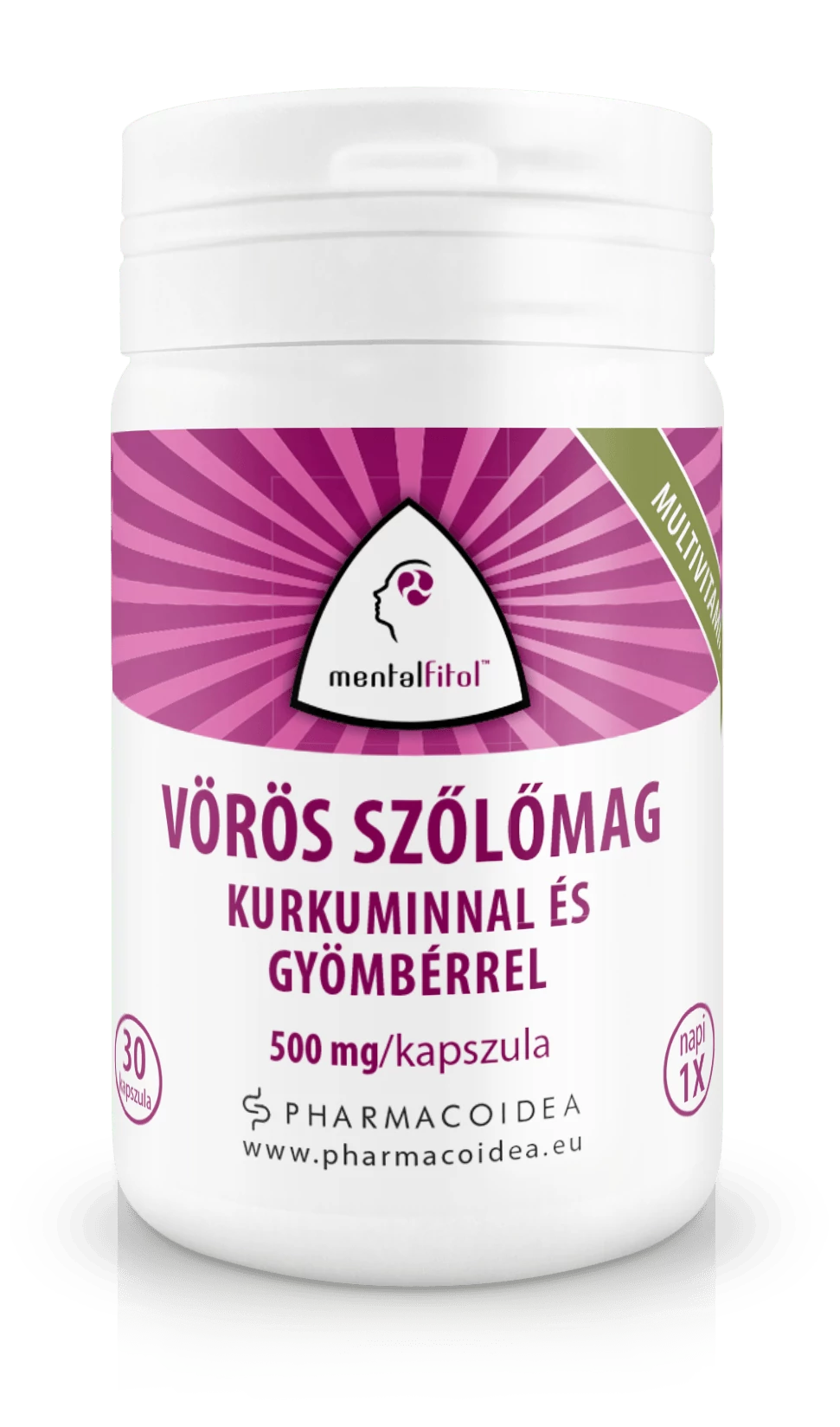 Pharmacoidea Mentalfitol vörös szőlőmag komplex kapszula - 30 db 