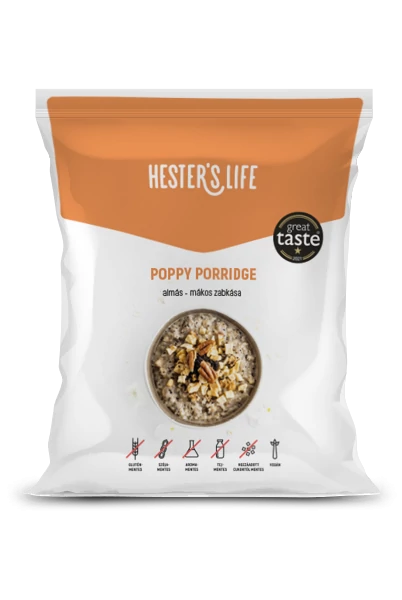 Hester’s Life poppy porridge - almás mákos zabkása 50 g