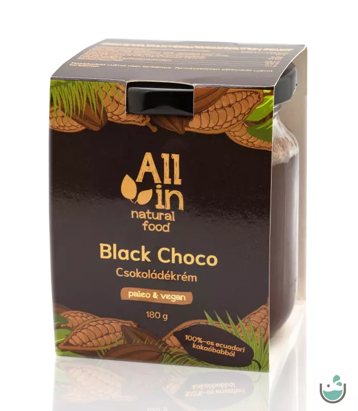 ALL IN natural food Black Choco Csokoládékrém 180 g 
