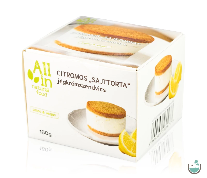 ALL IN natural food Citromos torta jégkrémszendvics 160 g