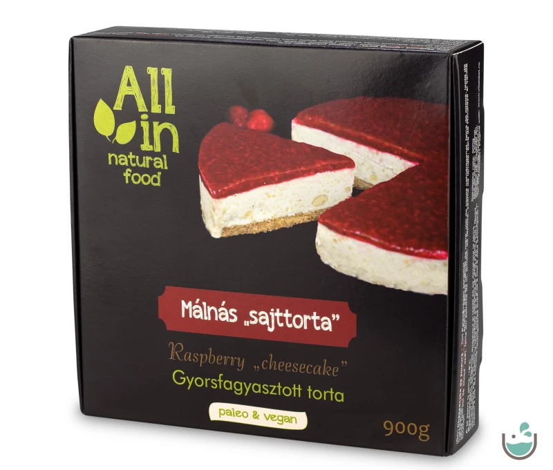 ALL IN natural food Málnás kesukrémes torta (fagyasztott) 900 g