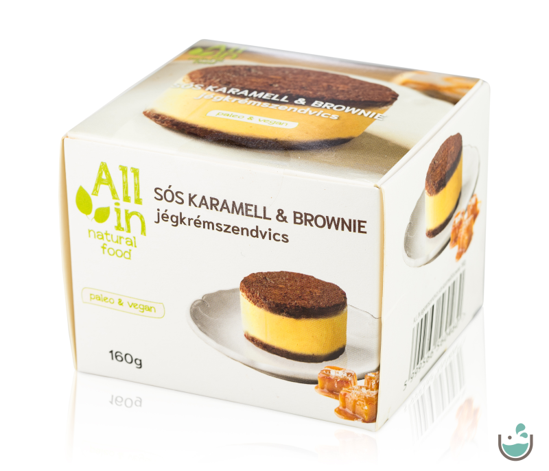 ALL IN natural food Sós karamell & Brownie jégkrémszendvics 160 g