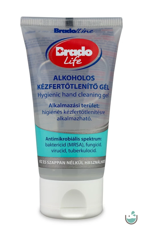 BradoLife Alkoholos kézfertőtlenítő gél tubusos 50 ml