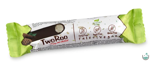 Health Market TwoRoo Citrom-vanília ízű szelet étcsokoládéba mártva 30 g
