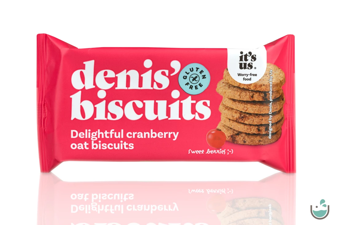 It’s us Denis’ Gluténmentes keksz zabpehellyel és vörösáfonyával 50 g