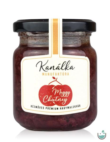 Kanálka Meggy chutney - kézműves prémium hagymalekvár (gluténmentes) 195 g