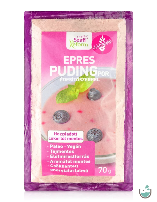 Szafi Reform Epres pudingpor (gluténmentes) 70 g