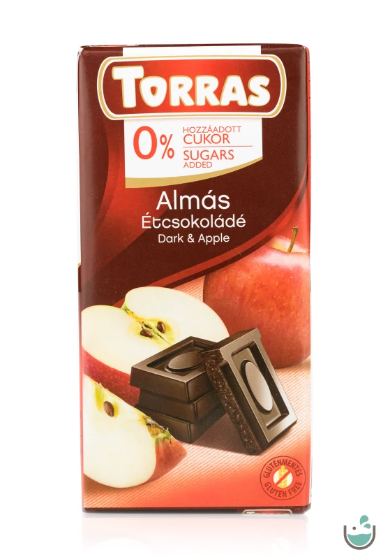 Torras Almás vegán étcsokoládé hozzáadott cukor nélkül (gluténmentes) 75 g