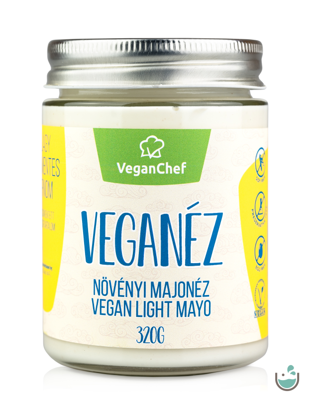 VeganChef Veganéz Light – gluténmentes növényi majonéz üveges 320 g