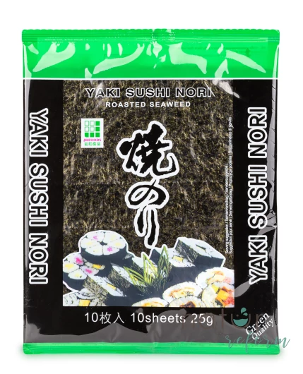 Yaki Sushi Nori Tengeri algalapok 10 db, 25 g