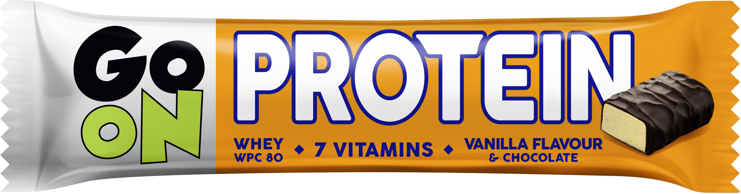 Sante GO ON tejcsokoládéval bevont vaníliás protein szelet 50 g