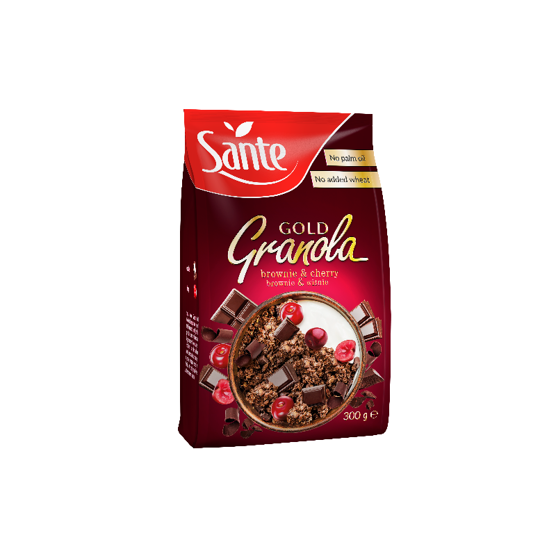 Sante Granola Gold  brownie- meggy ropogós müzli 300 g