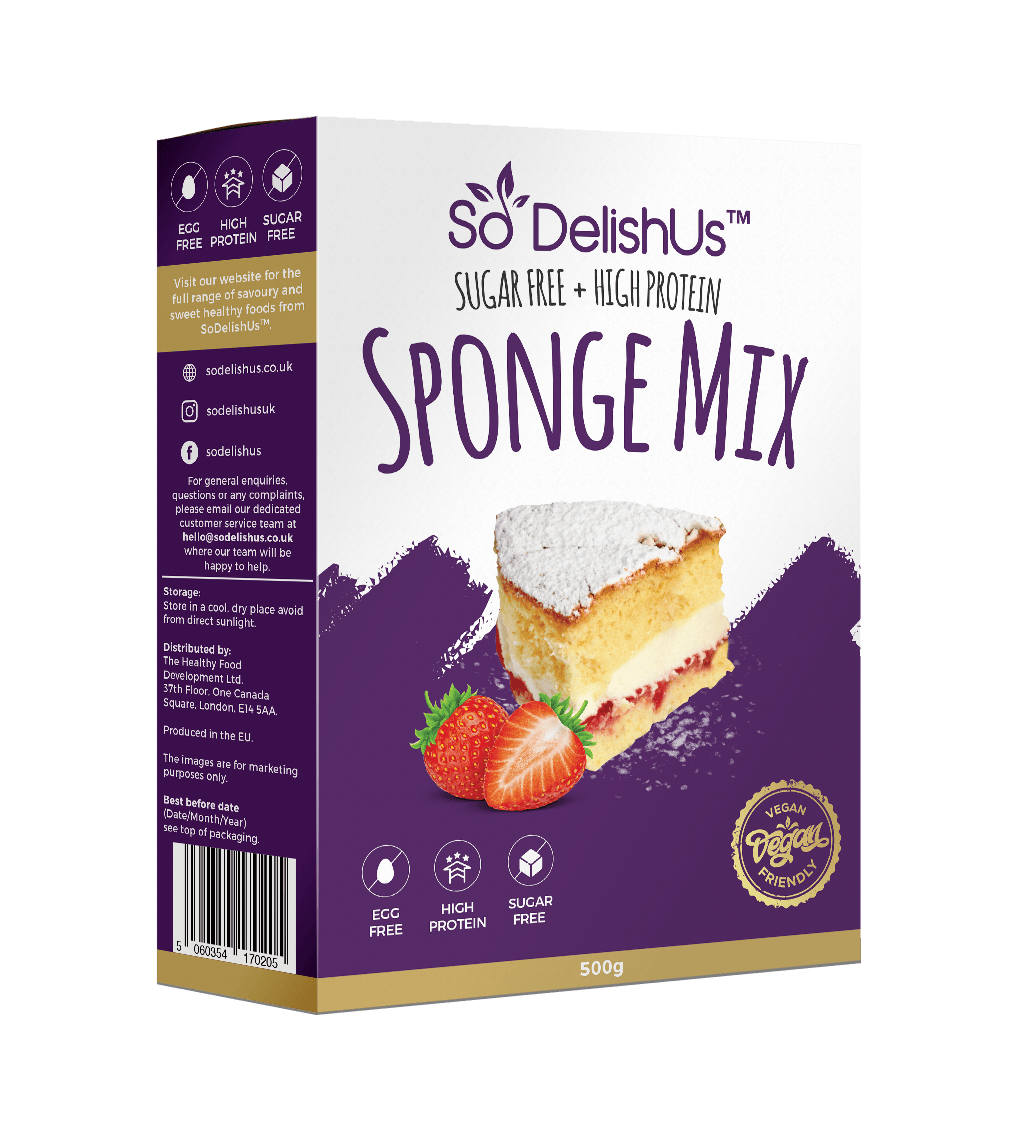 SoDelishUs piskóta-sponge mix 500g (NEM SZÉNHIDRÁTCSÖKKENTETT)