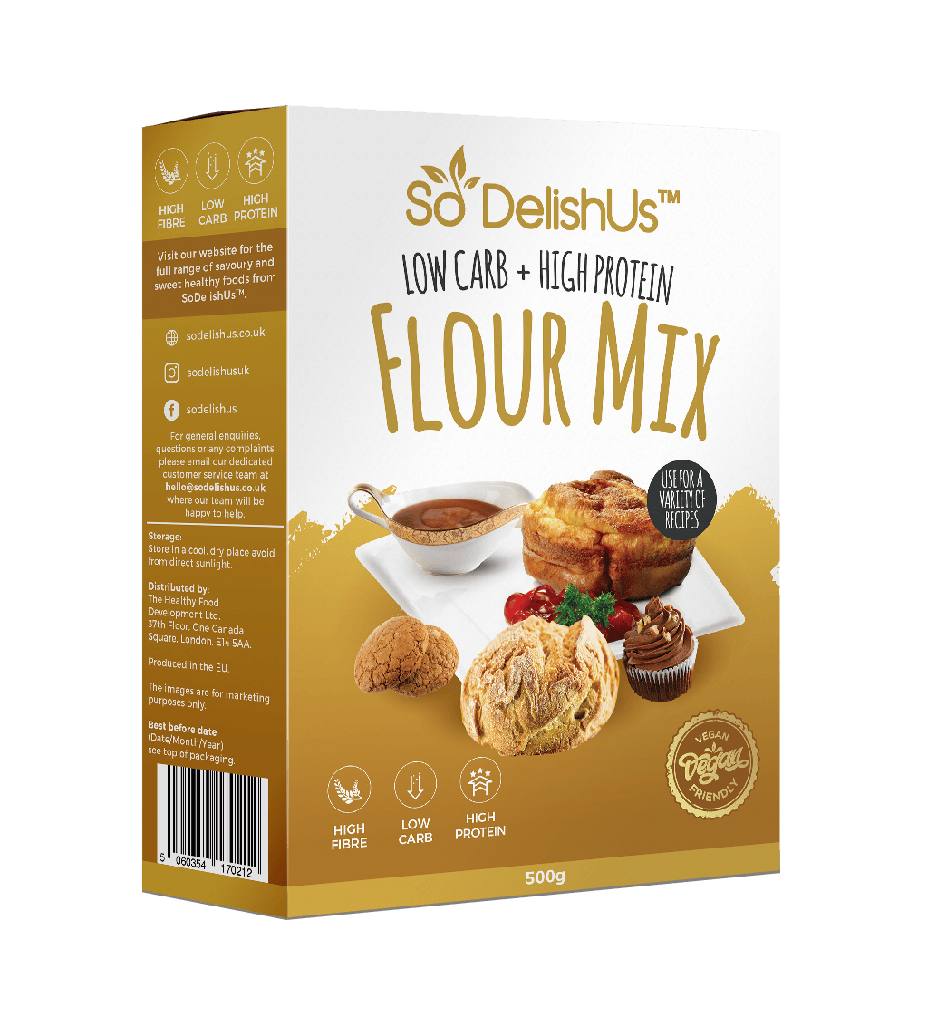 SoDelishUs szénhidrátcsökkentett univerzális lisztkeverék-Flour Mix 500g