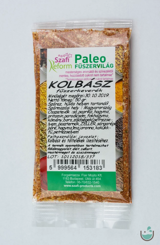 Szafi Reform paleo kolbász fűszerkeverék 50 g