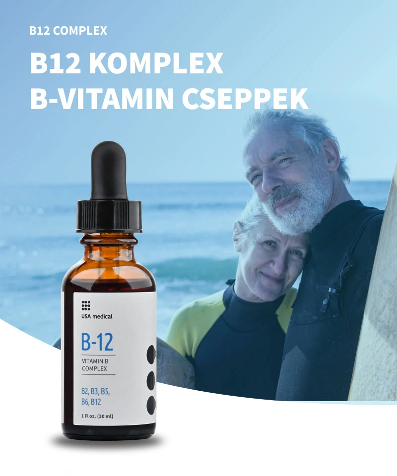 USA medical B-12 Komplex B-vitamin cseppek - 30 ml