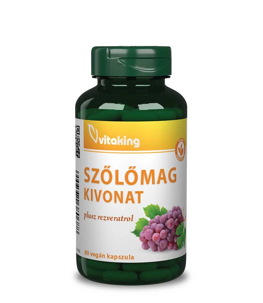 Vitaking Szőlőmag kivonat + Rezveratrol (80)