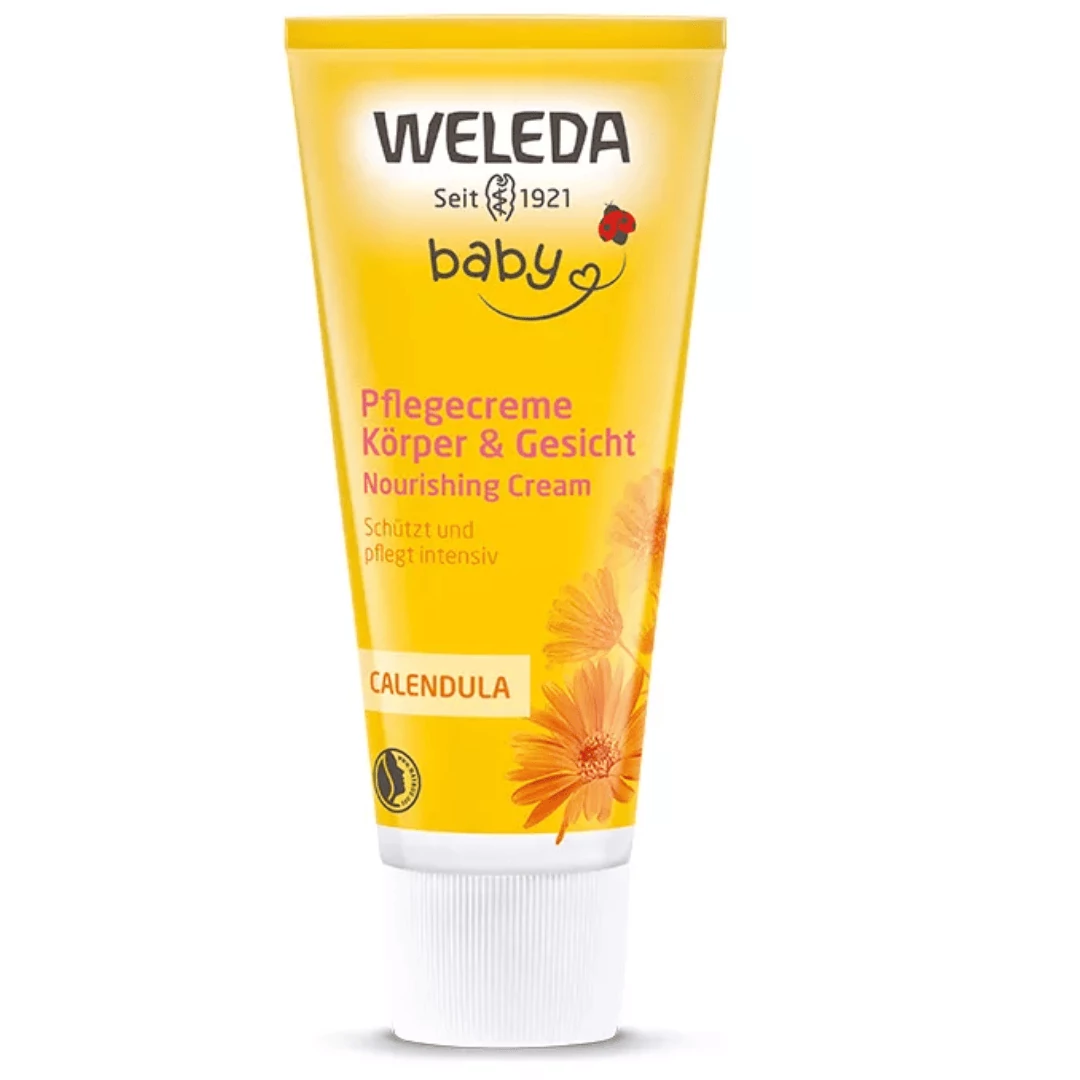 WELEDA Bio Körömvirágos natúr babakrém arcra, testre 75 ml